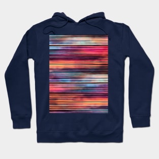 Silky Colorful Metal Ribbons Stripes Pattern Hoodie